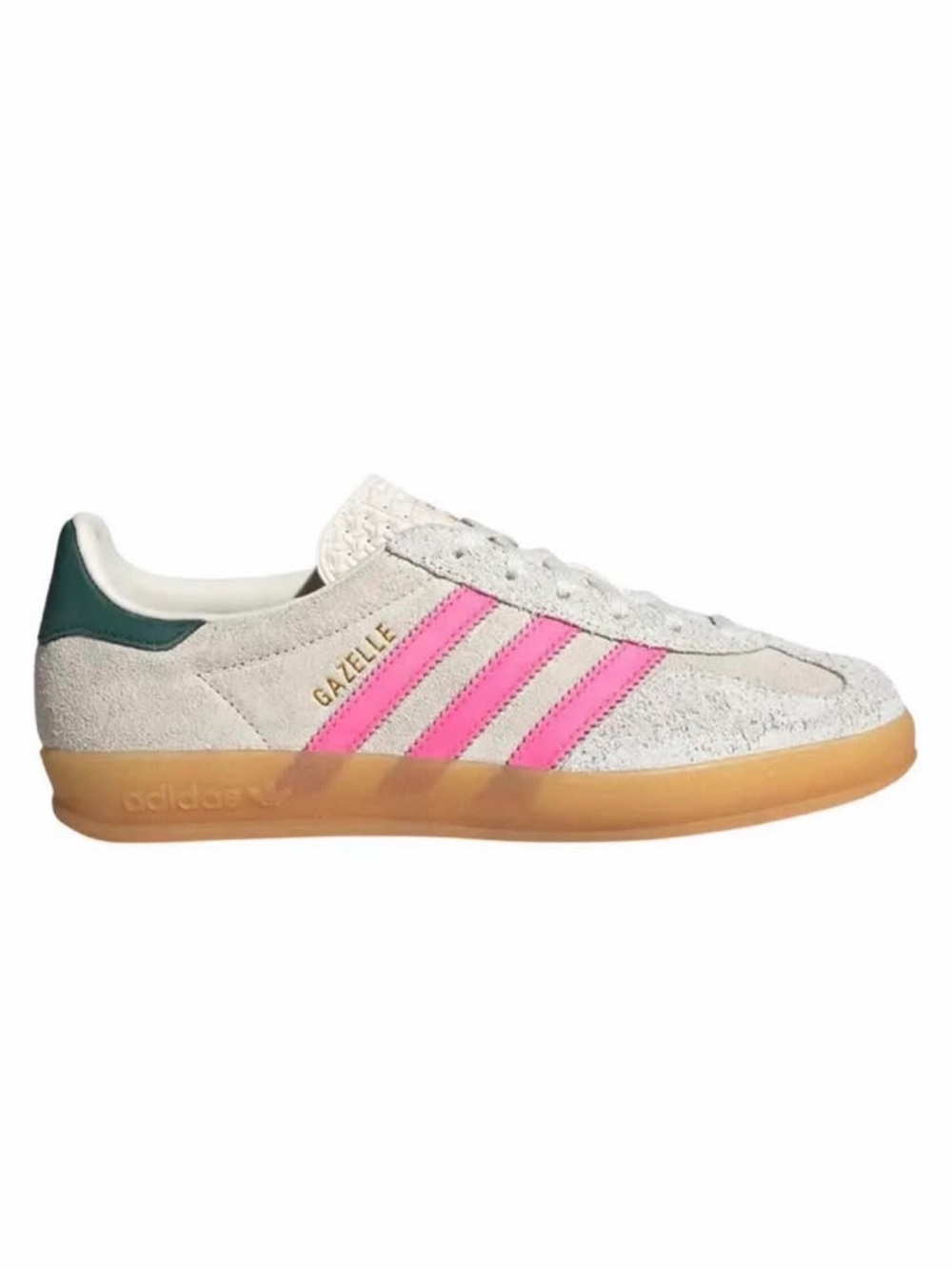 Adidas Gazelle Indoor "Off White Lucid Pink" tennis shoes sneakers - Picture 3 of 4
